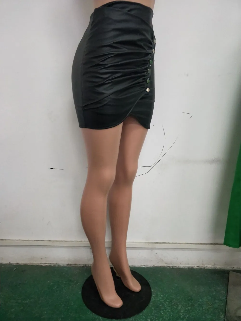 Sexy lingerie Plus Size Bikini seductive patent pu Leather style black sexy  uniform suit